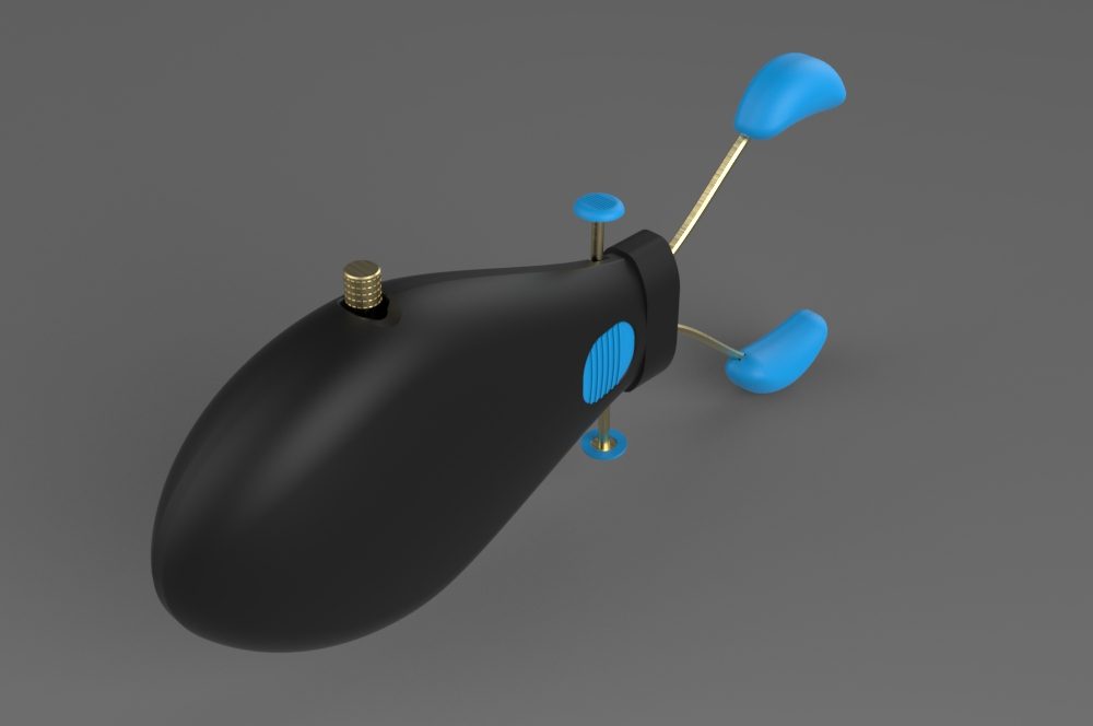 Black-and-blue color variation of the facial trainer