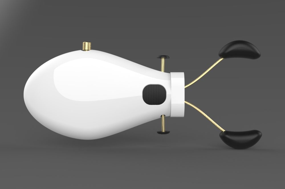 Top view of the device and its actuation arms
