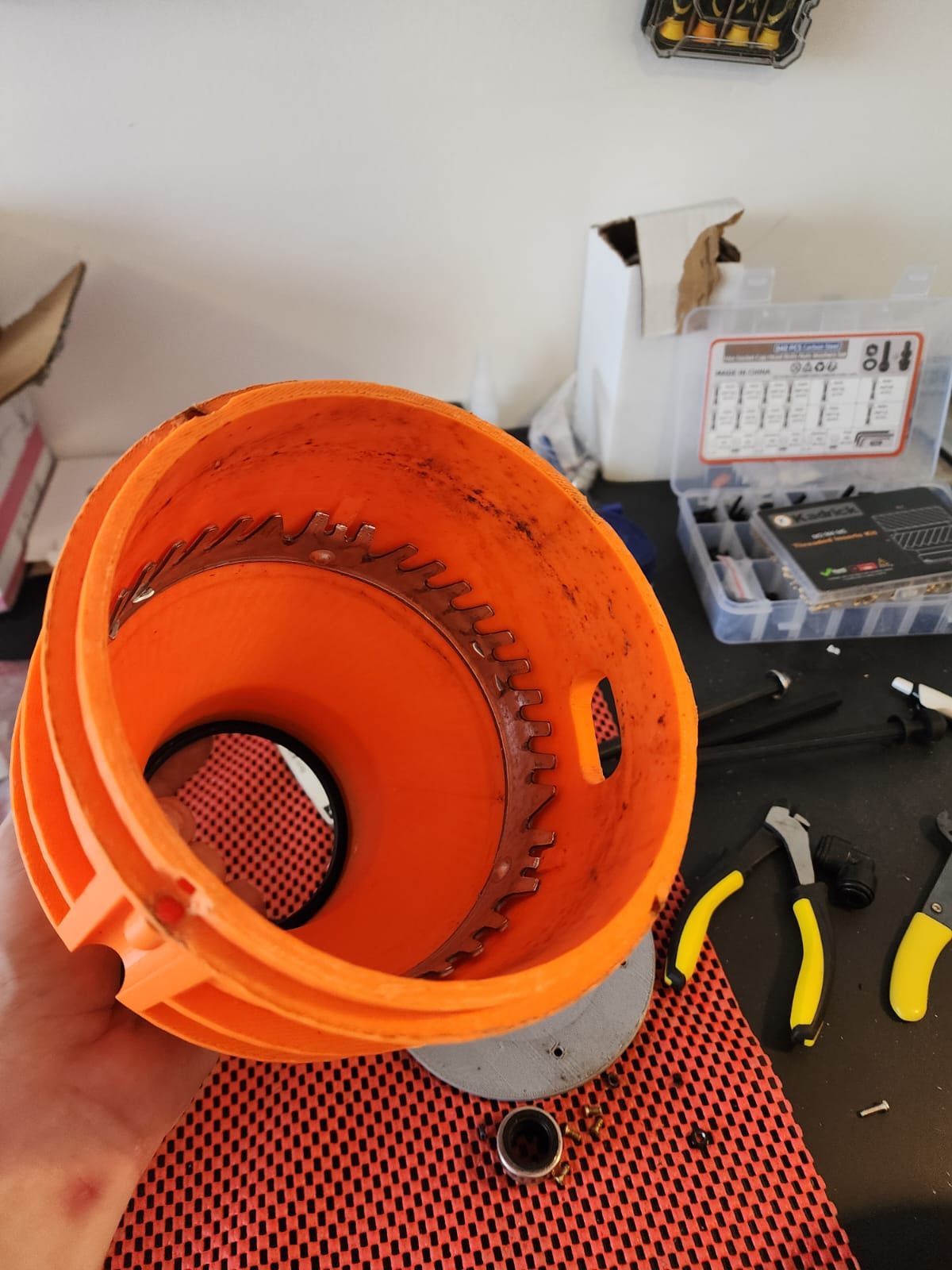 Sink grinding and rinse system — project photo 2